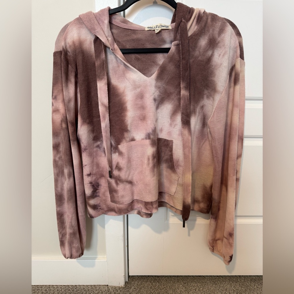 Tie dye lightweight hoodie sweater